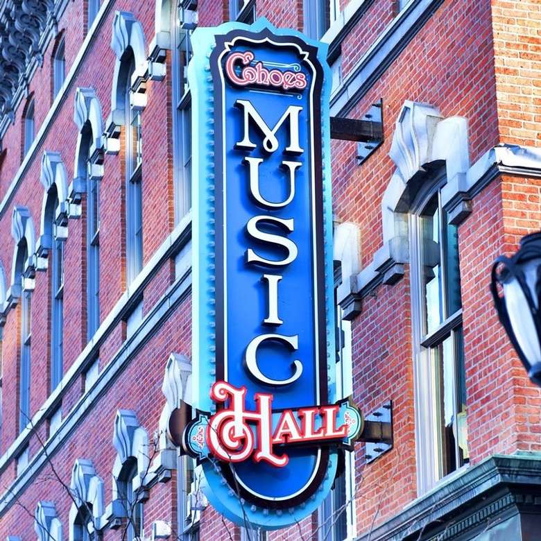 Cohoes Music Hall sign