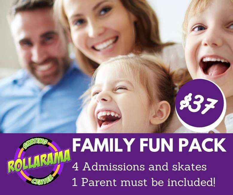 Family Fun Pack for 4 at Rollarama Skating Center