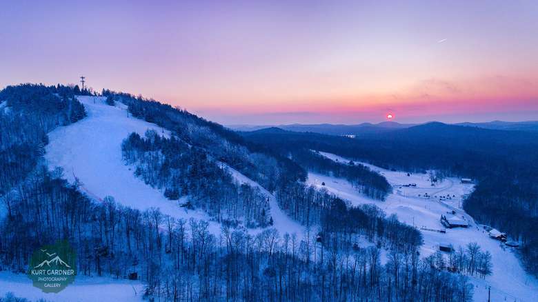 McCauley Mountain in the sunset