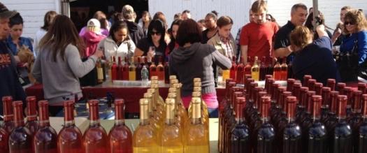 people at table for wine tastings