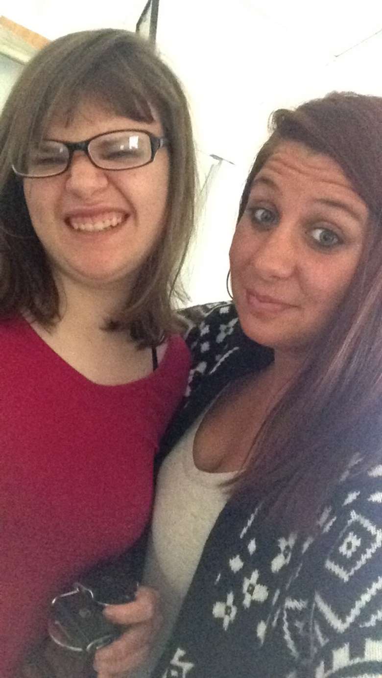 Two women smiling for the camera
