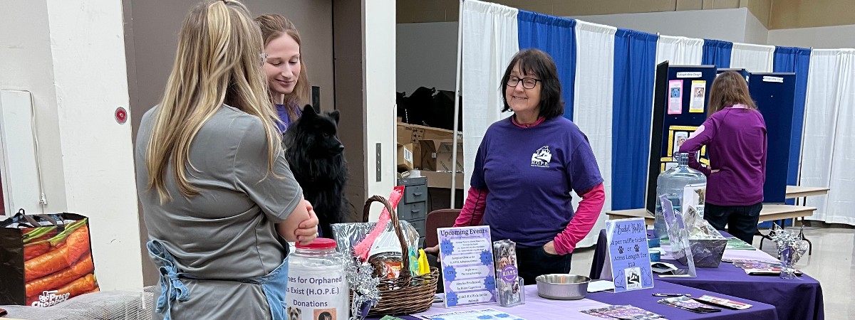 animal adoption booth