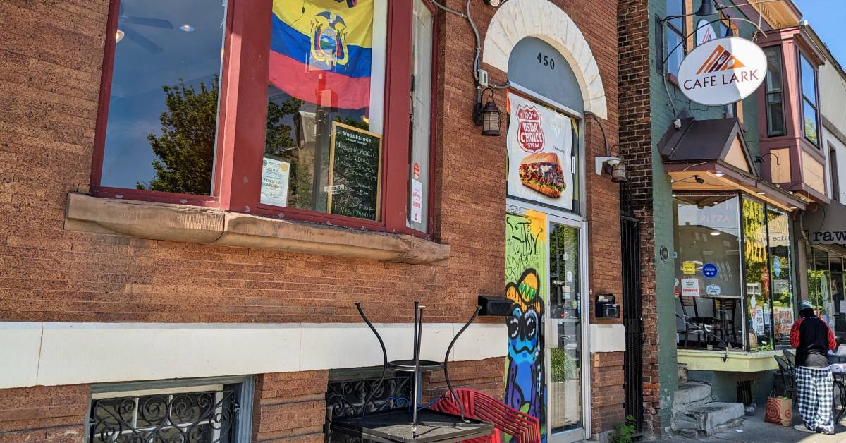 exterior of cafe lark
