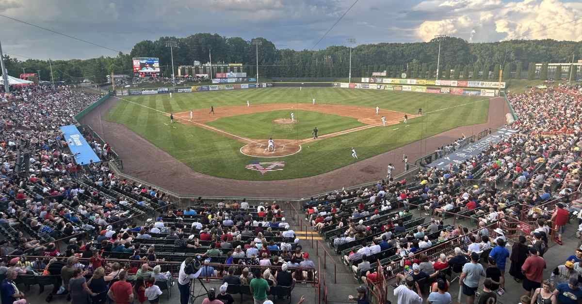 large crowd at a baseball stadium